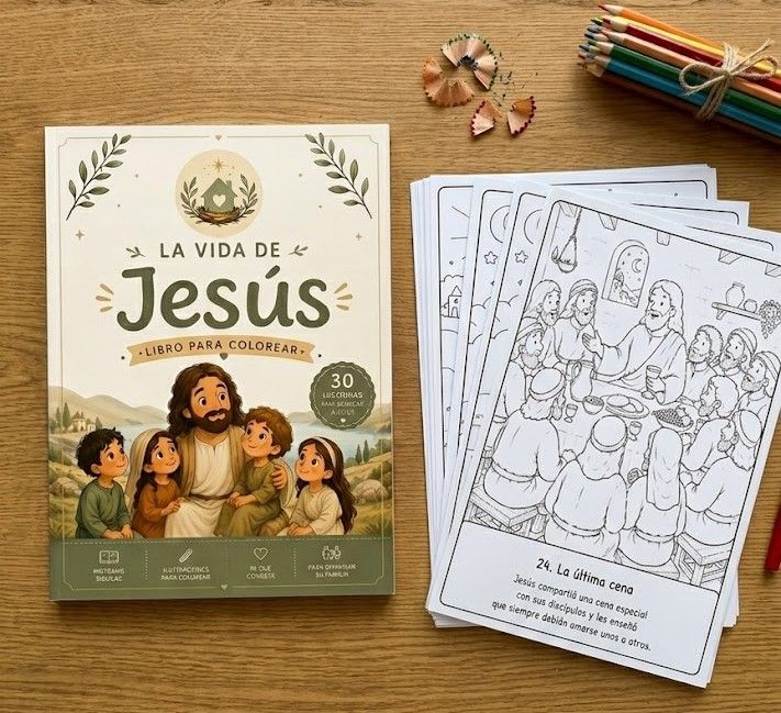 La Vida de Jesús para Colorear
